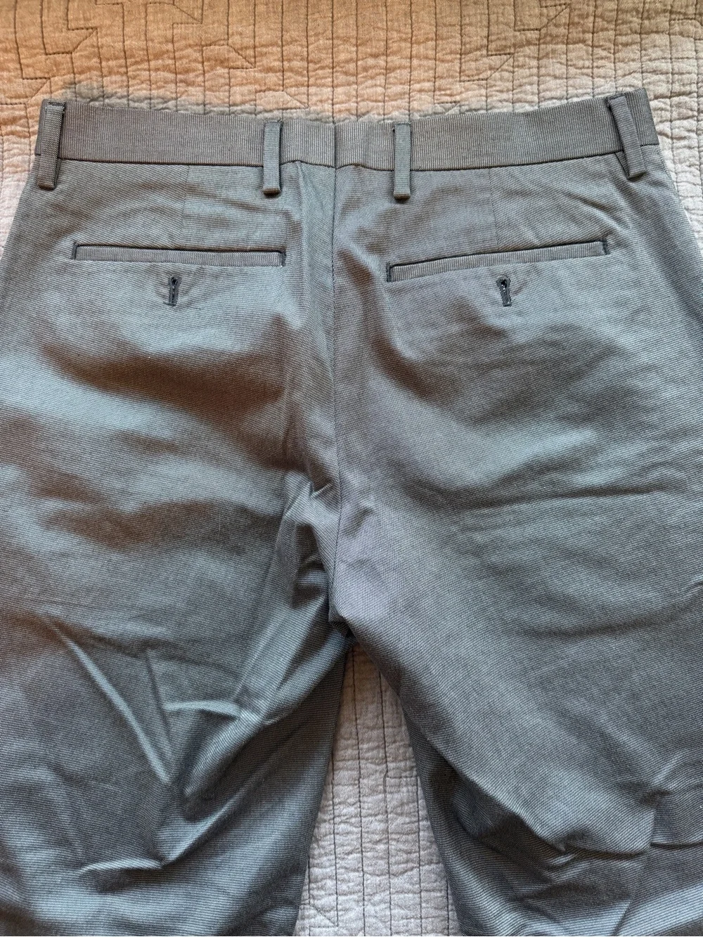Banana Republic Slim Fit Dress Pants Gray Stretch 30x30 Men’s